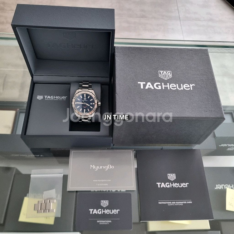 태그호이어 아쿠아레이서 300 쿼츠 청판 41mm--8