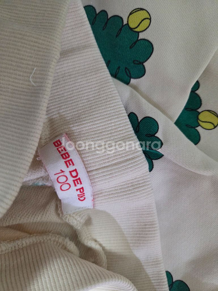 브로콜리 패턴 상하복--5