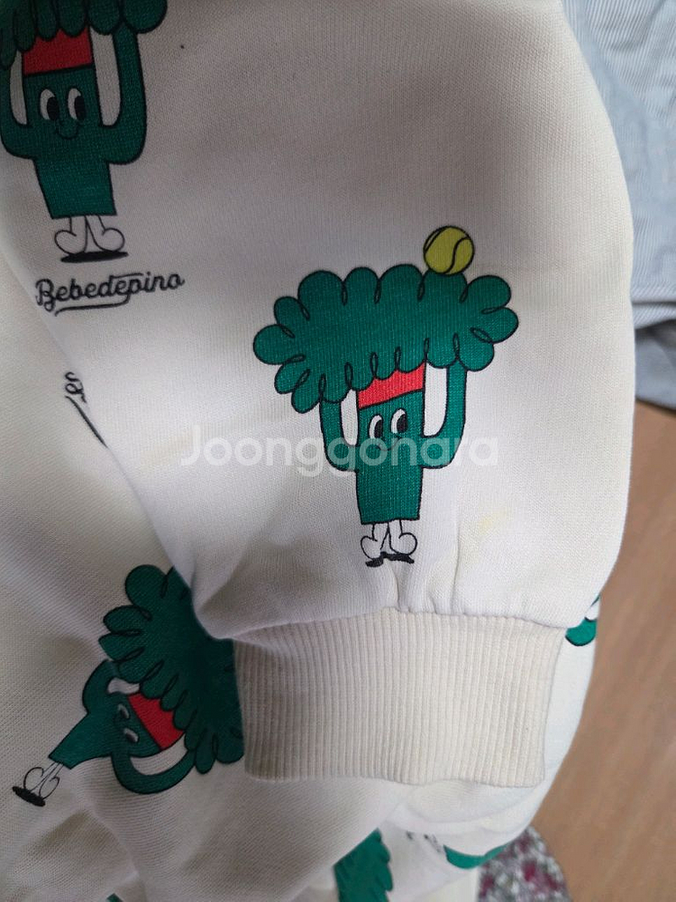 브로콜리 패턴 상하복--7