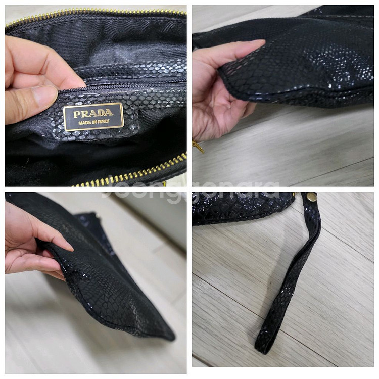 프라다 스팽글 클러치--4