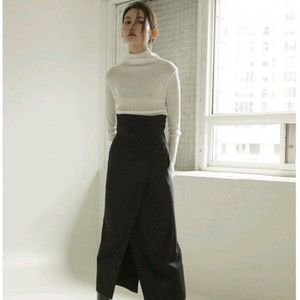 WMM 소쟌 울 랩스커트 S 여성 치마 상태좋음