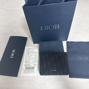 [신세계백화점] 디올 오블리크 반지갑 블랙