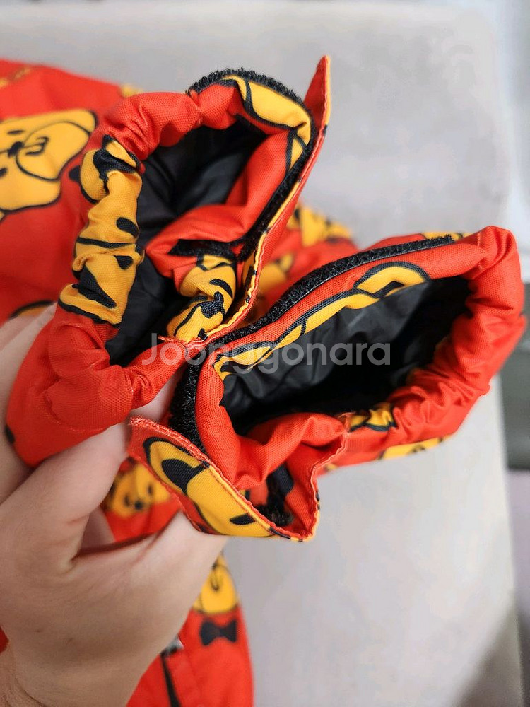 곰돌이 패턴 아동 스키복--2