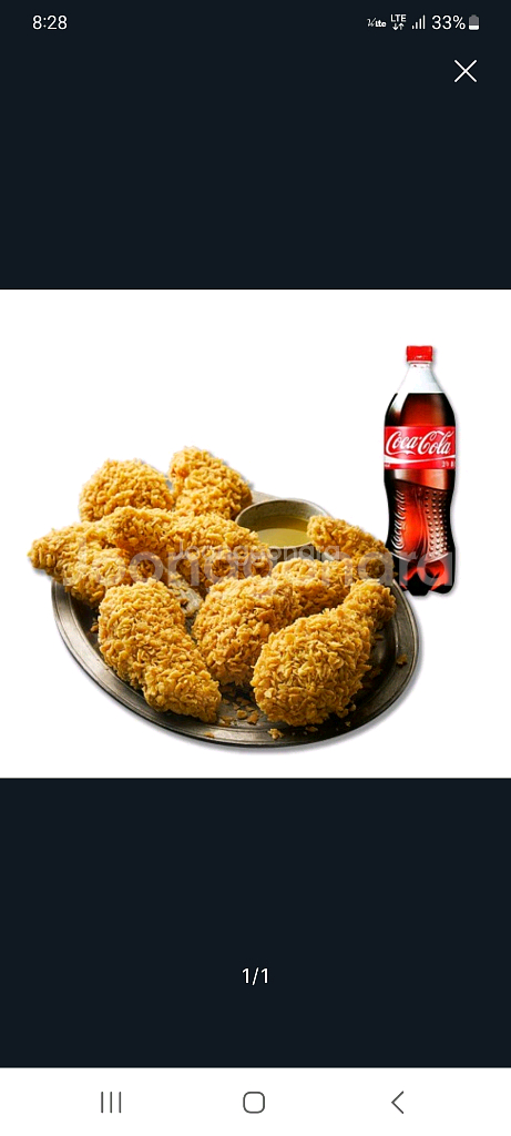 BBQ 황금올리브 치킨+콜라 1.25L--0