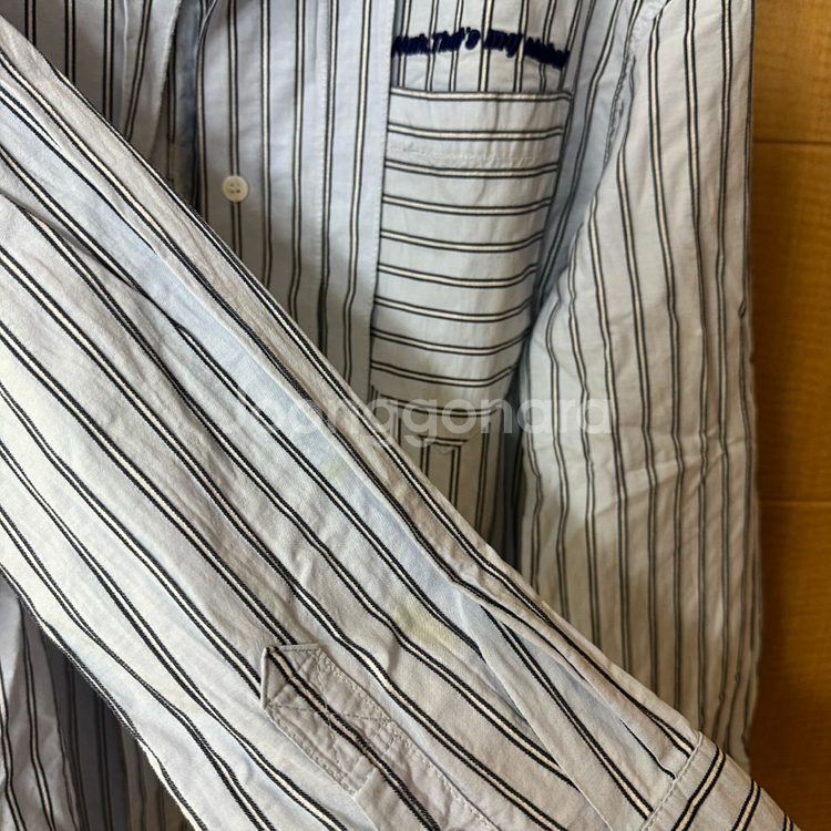 55 한섬 보브 스트라이프 셔츠--4