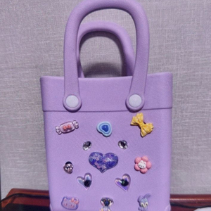 퍼플 미니 절리 토트백