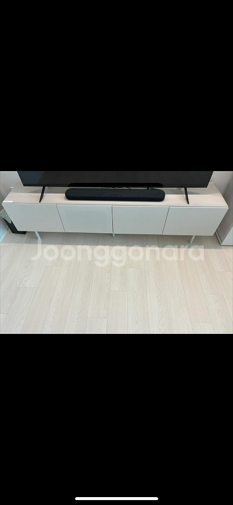 [일룸] 엘렌트 2000폭 TV 거실장(도어,다리형)--2