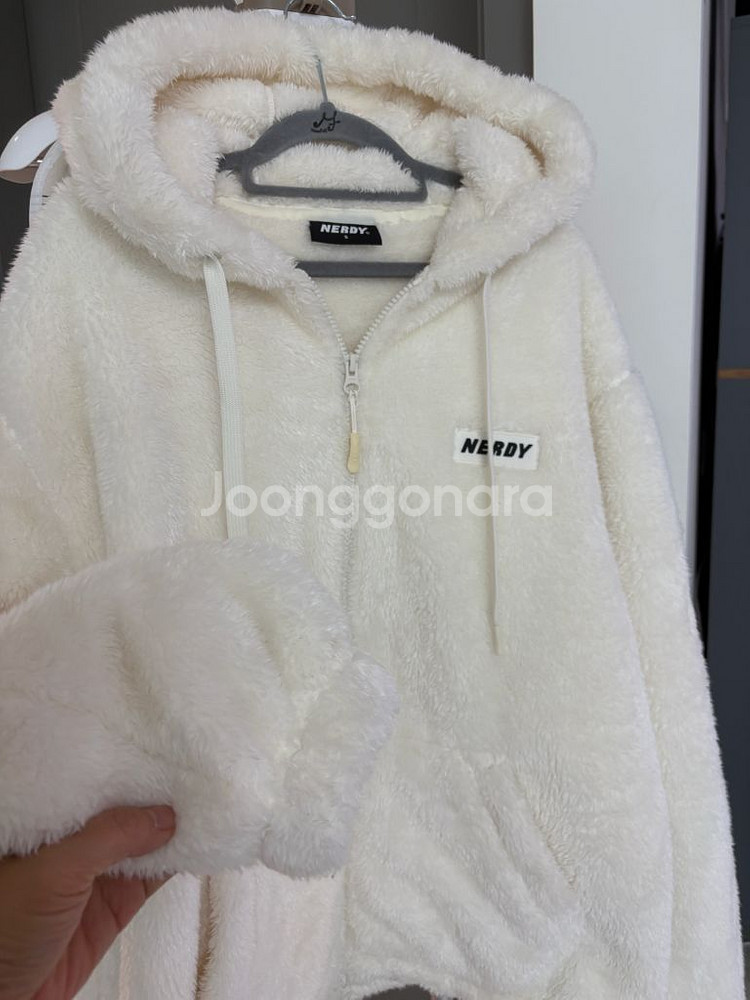 널디 플리스 후드 집업--6