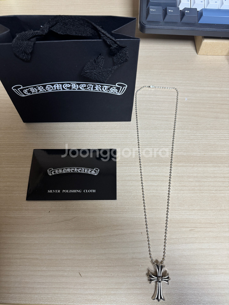 크롬하츠 목걸이 십자가--0