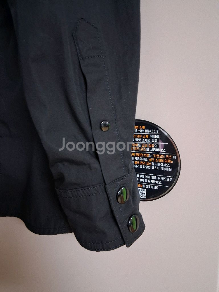 TIME 타임 블랙셔링 블라우스--3