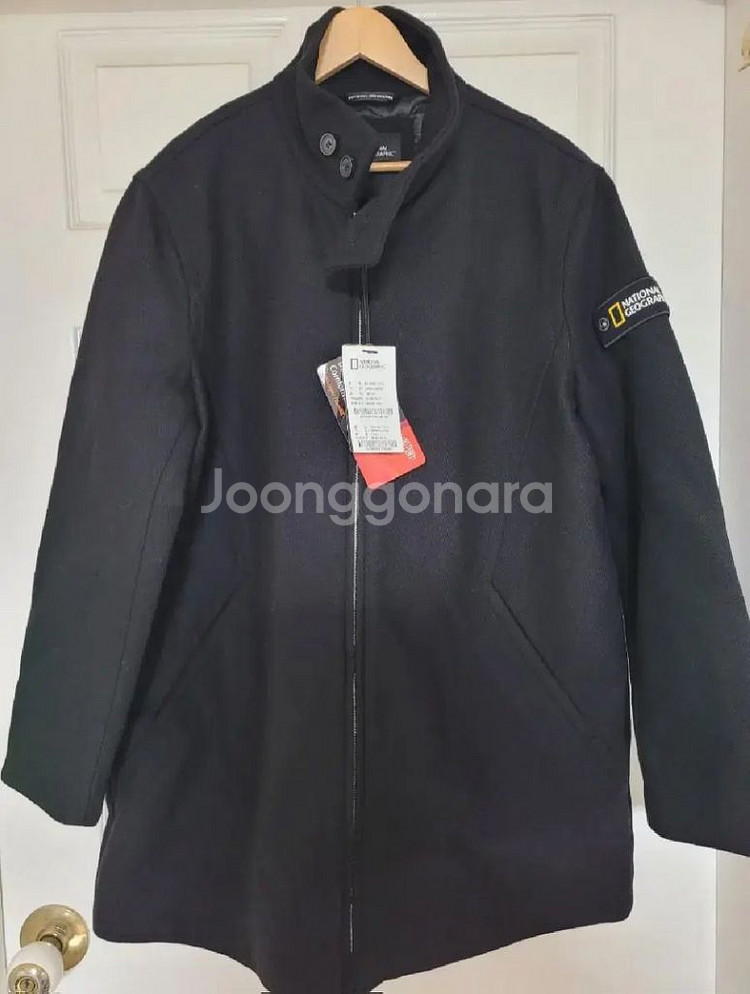 새상품)내셔널지오그래픽 남성 하이넥 패딩코트 100 L--0