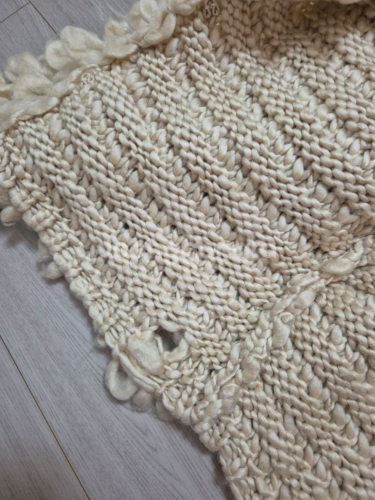 스트릭처 니트 재킷--3