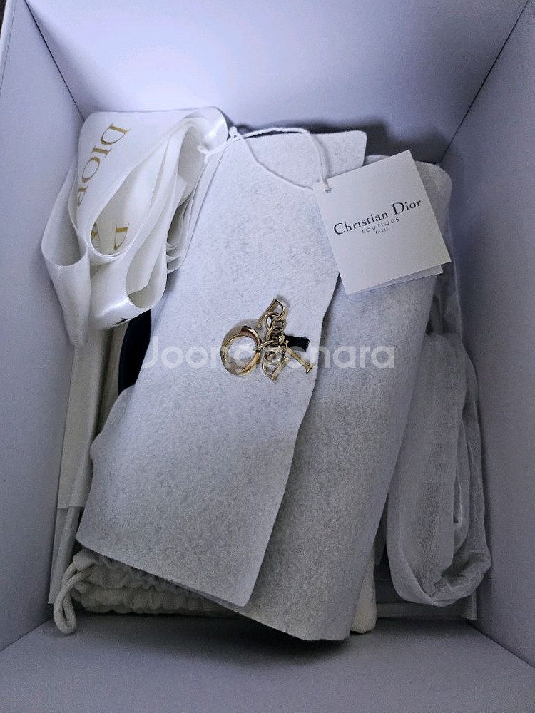 디올 미니탑핸들 까니쥬 블랙--1