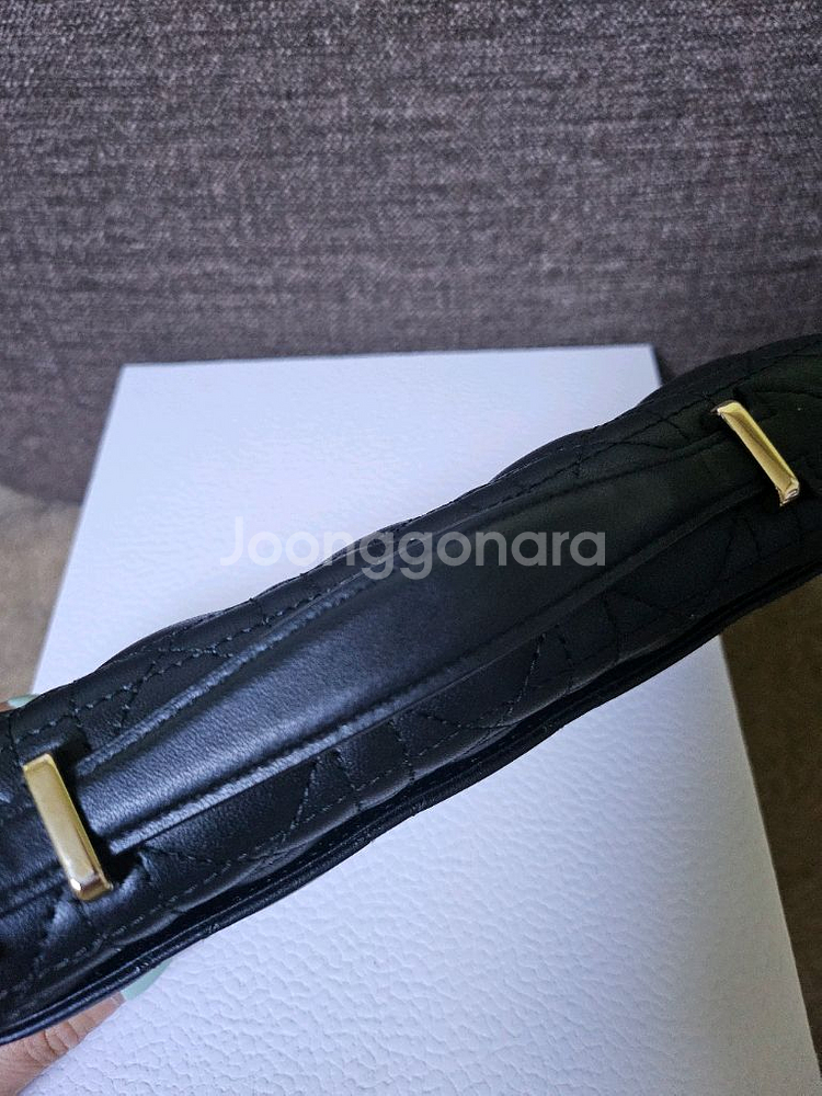 디올 미니탑핸들 까니쥬 블랙--4