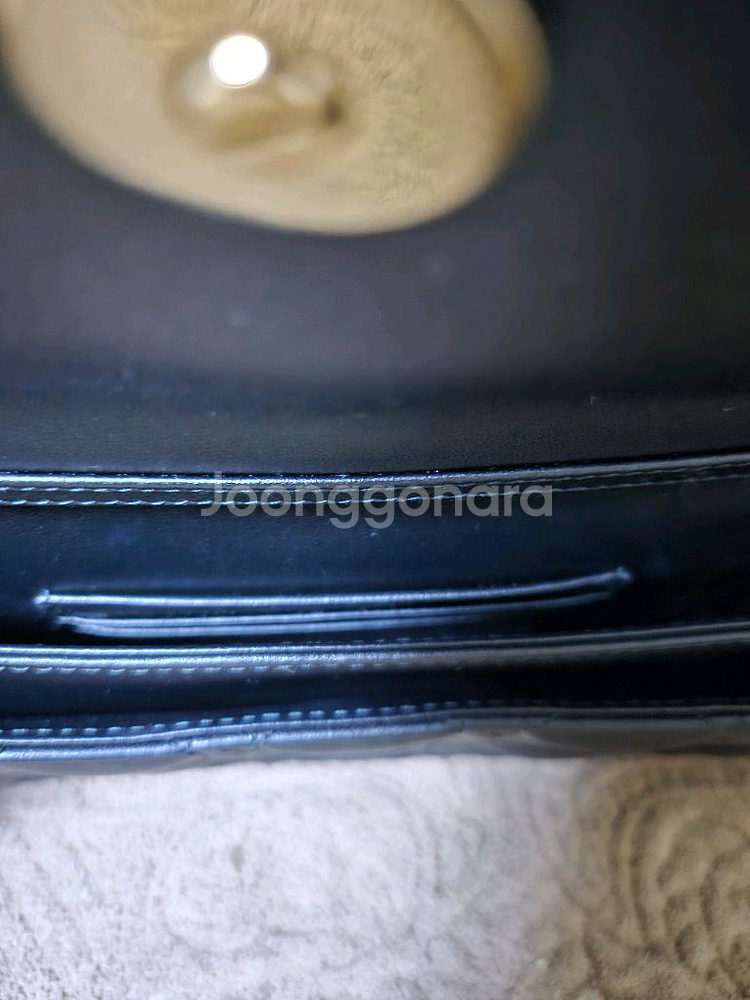 디올 미니탑핸들 까니쥬 블랙--7