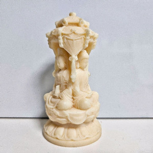 삼존불 소원성취 수제 불상 조각상 인테리어 소품 장식품