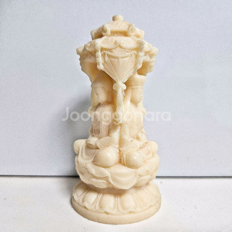 삼존불 소원성취 수제 불상 조각상 인테리어 소품 장식품--1