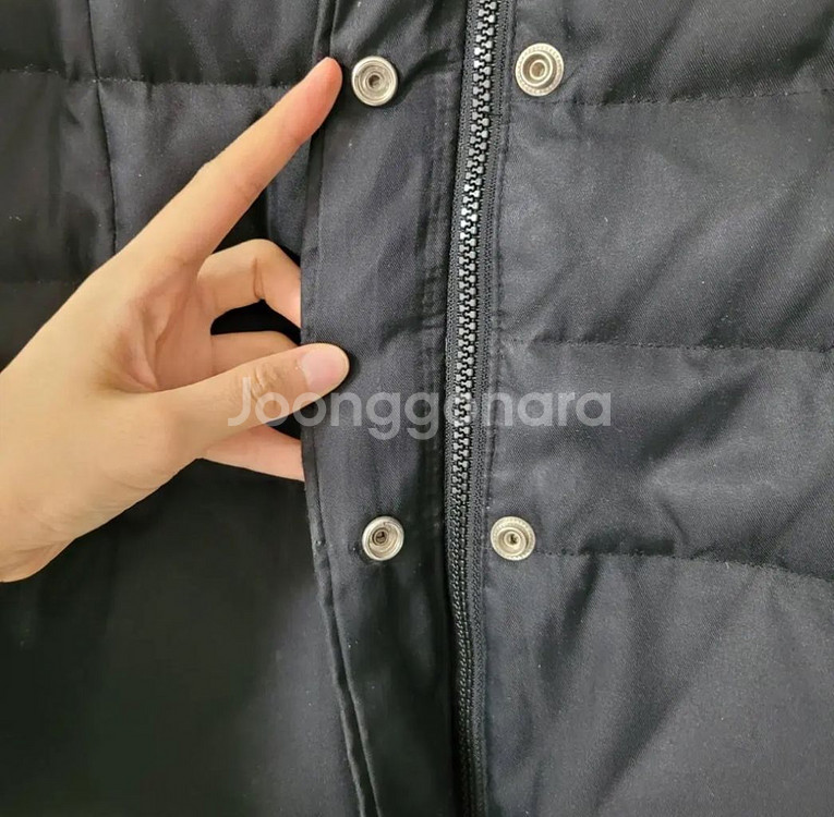 티피코시 오리털 여성 블랙 숏 패딩--3