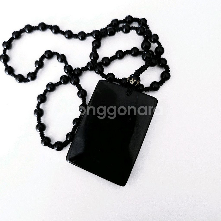 새상품]S급 헤마타이트 천연석 호랑이 태양 남자 목걸이--1