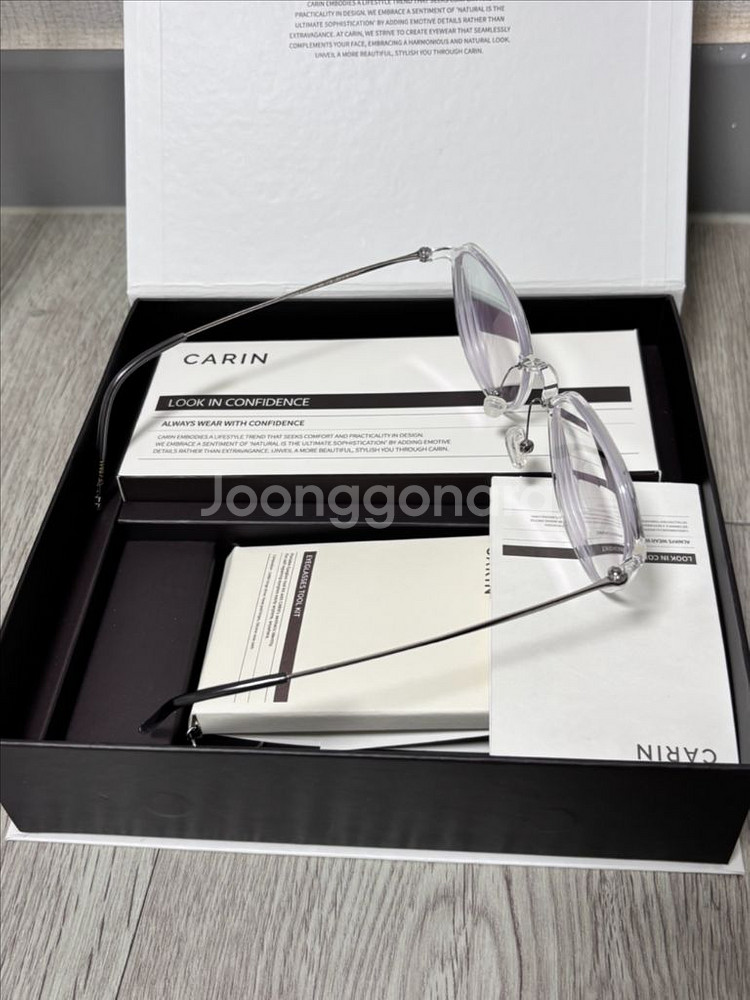 카린 AIR 투명 안경 풀박스--2
