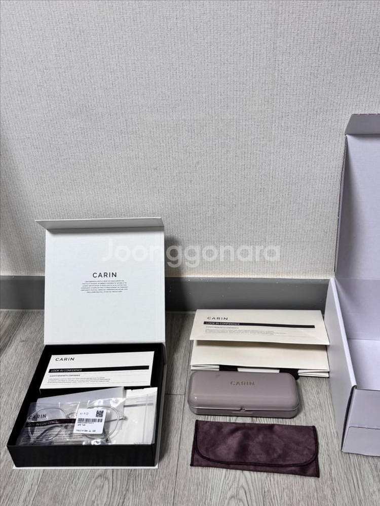 카린 AIR 투명 안경 풀박스--0