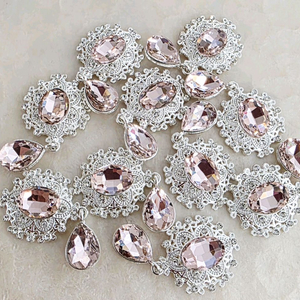 금속 실버핑크 큐빅달랑이 10개 일괄