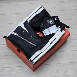 컨버스 척 70 플러스 엑스하이 레더 블랙 275