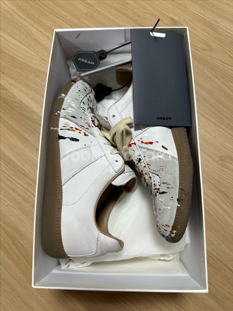 메종마르지엘라 독일군 페인팅 스니커즈 38 사이즈--1