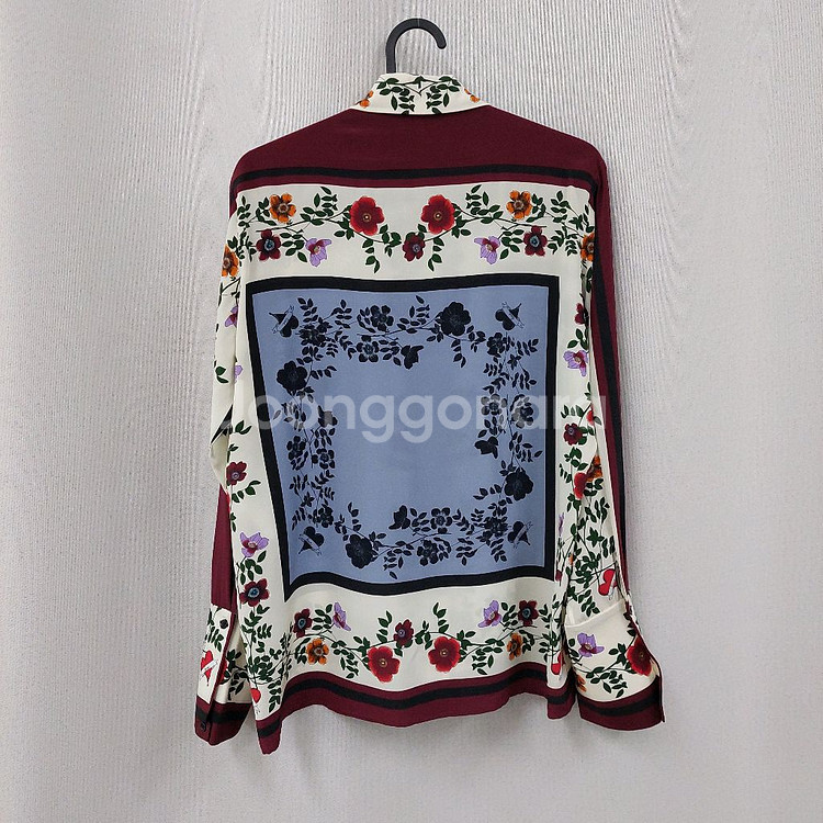 산드로 실크 블라우스--5