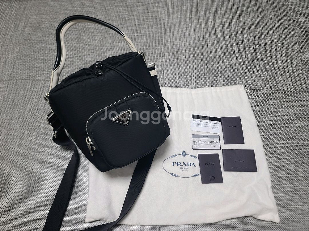 프라다 패딩 버킷백 나일론 1be026 크로스백 토트백--0