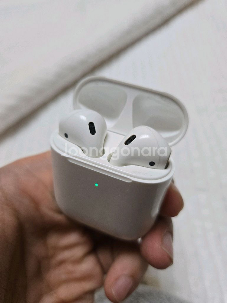 에어팟 2세대 무선충전 버전 팝니다 (배터리 교체)--3