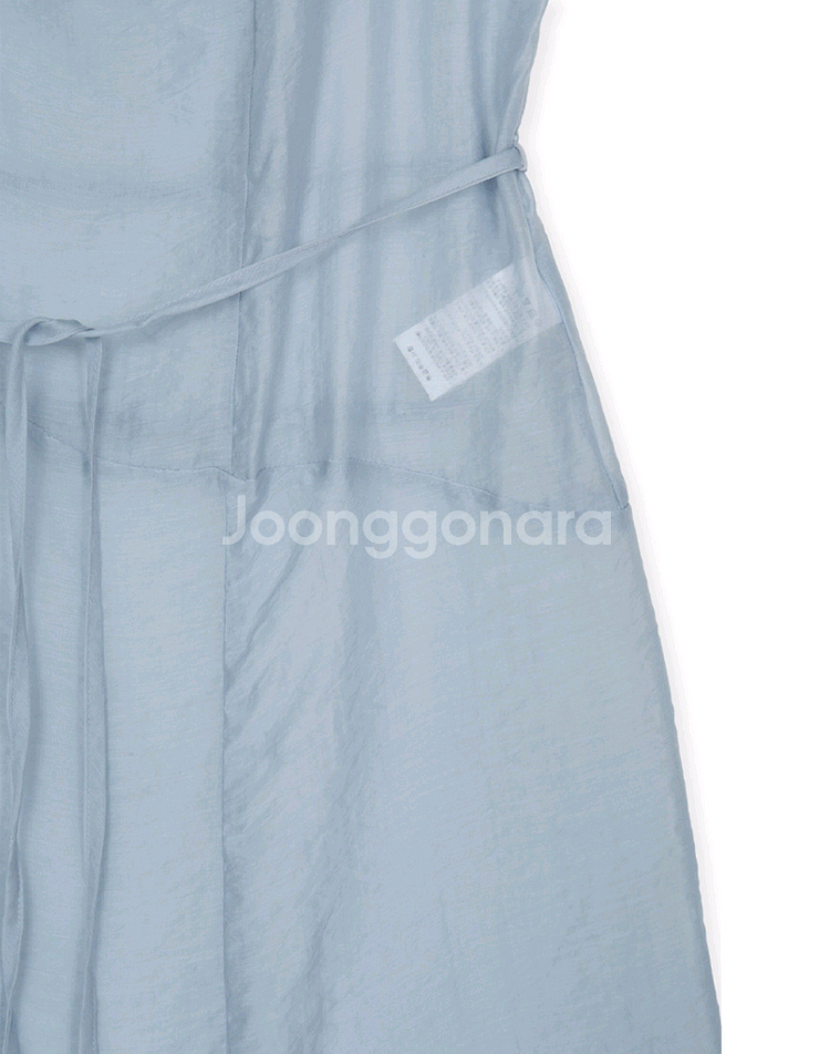 모슈파모슈 레이어드 시스루 원피스 라이트블루--5