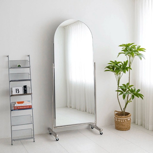 아치형 전신 거울 스탠드형 이동식 고정가능