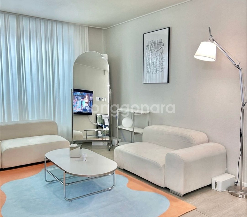 아치형 전신 거울 스탠드형 이동식 고정가능--2