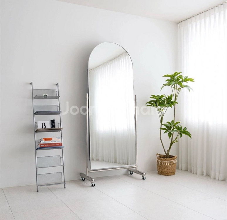 아치형 전신 거울 스탠드형 이동식 고정가능--1