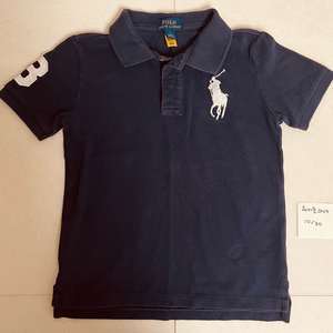 폴로 반팔 칼라 티셔츠 네이비 7Y
