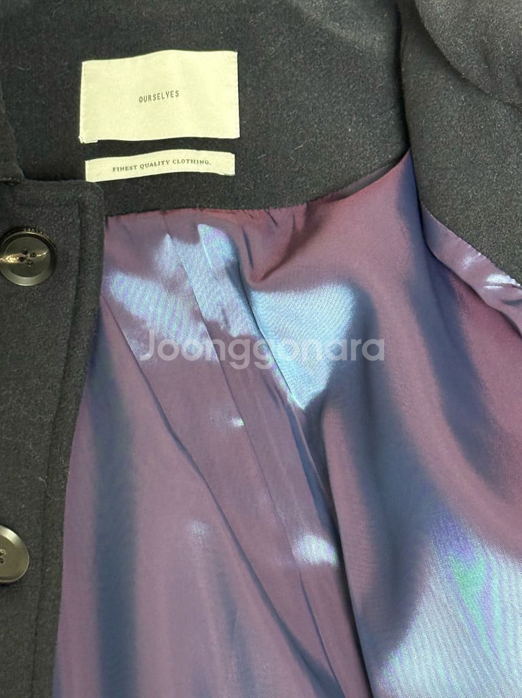 24AW 아워셀브스 맥코트(다크네이지,2사이즈) 팝니다--5