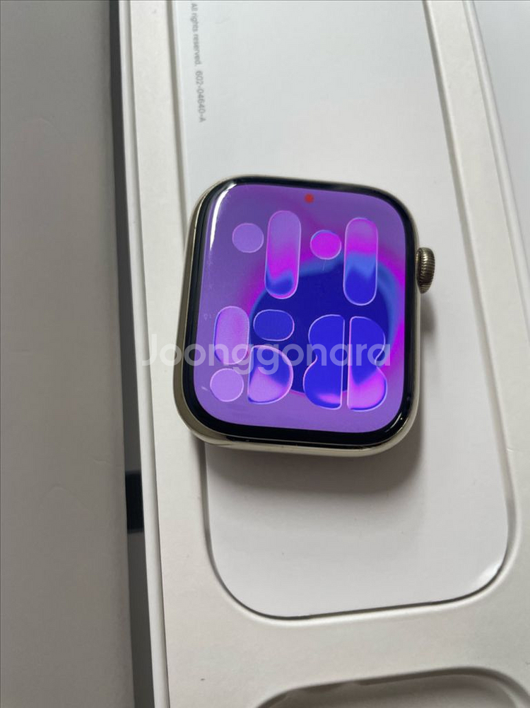 애플워치7스테인리스 45mm 정품풀셋--1