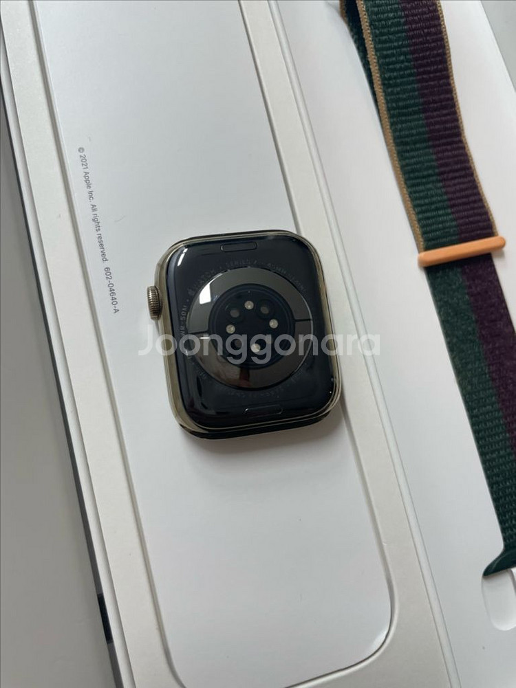 애플워치7스테인리스 45mm 정품풀셋--2