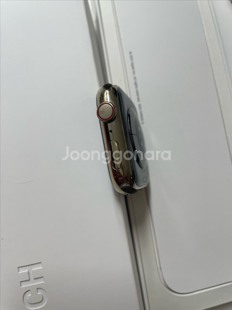 애플워치7스테인리스 45mm 정품풀셋--3