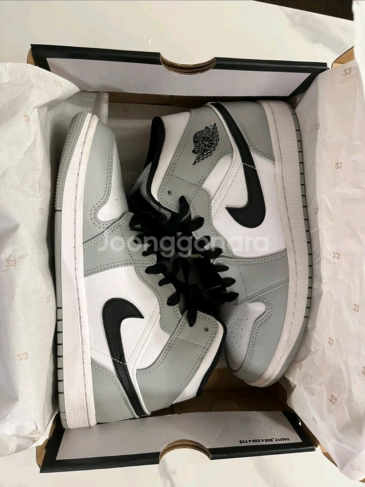 나이키 조던1 미드 라이트 스모크 그레이--0