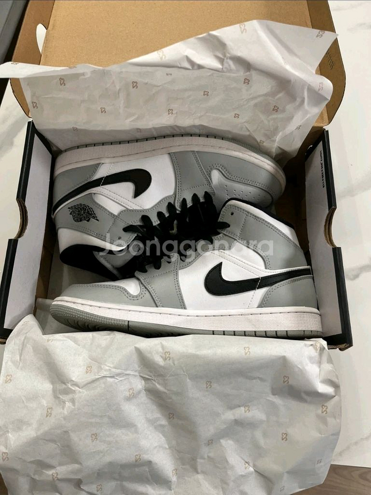 나이키 조던1 미드 라이트 스모크 그레이--1