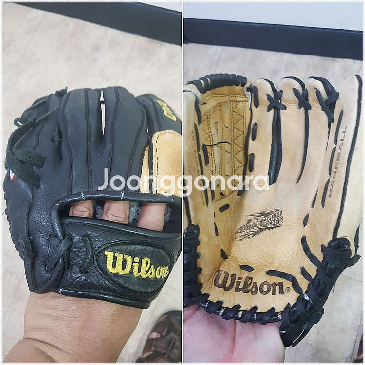 야구글러브 세트 시합용 2개8만--0