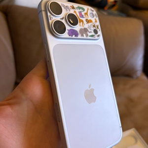 아이폰 17 프로맥스 512 실버 (정품 테크우븐케이스 같이드랴요)