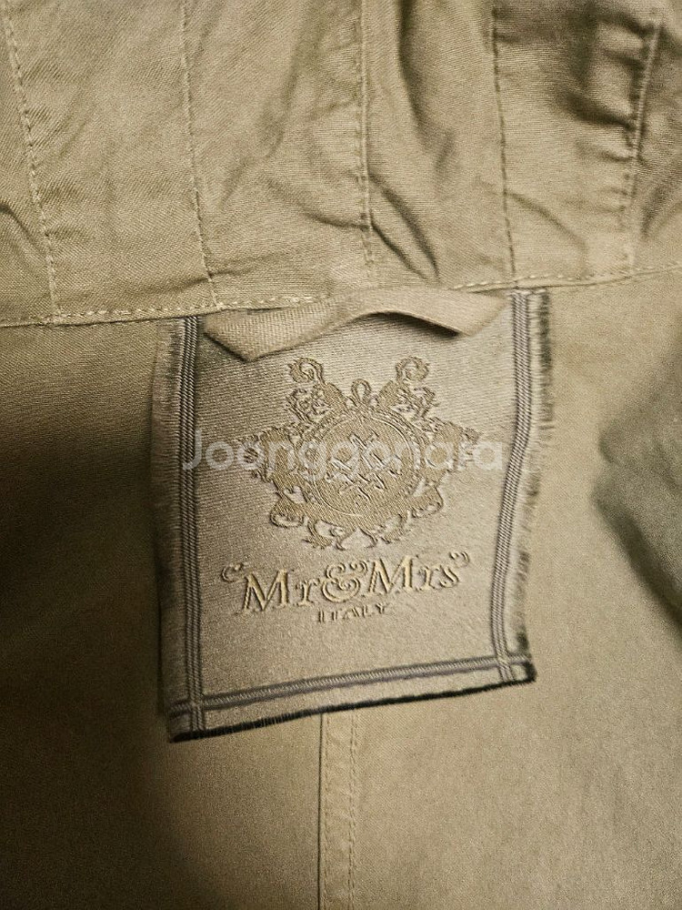 미스터앤미세스퍼 야상 여성 패치 점퍼 트렌치코트 바바리--2