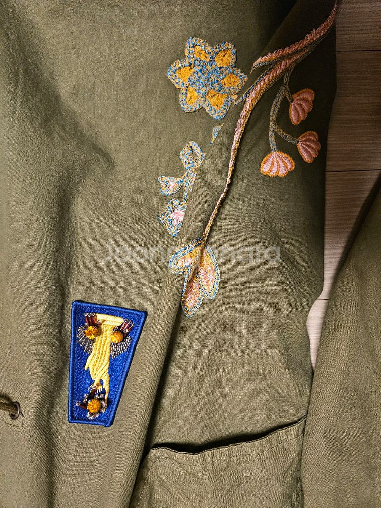 미스터앤미세스퍼 야상 여성 패치 점퍼 트렌치코트 바바리--3