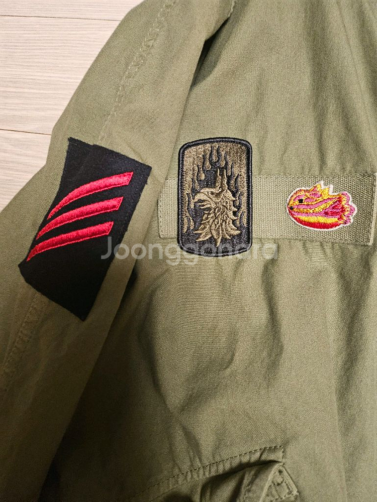 미스터앤미세스퍼 야상 여성 패치 점퍼 트렌치코트 바바리--8