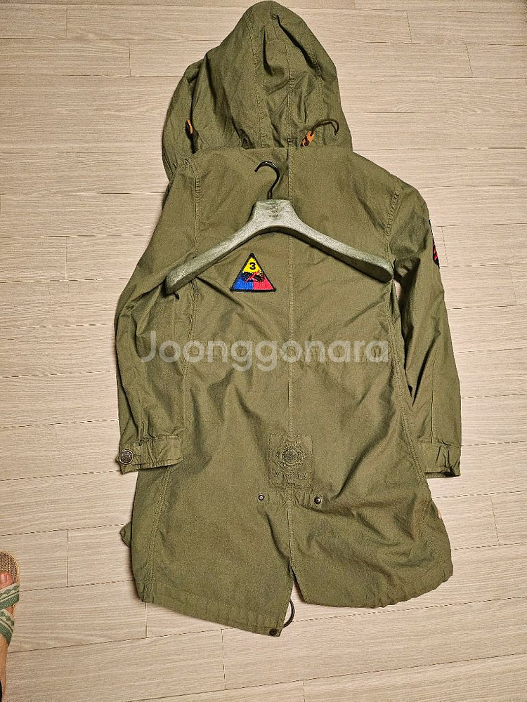 미스터앤미세스퍼 야상 여성 패치 점퍼 트렌치코트 바바리--9