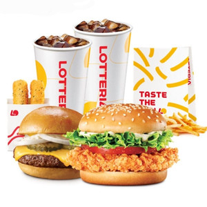 롯데리아 핫크클치 2인팩