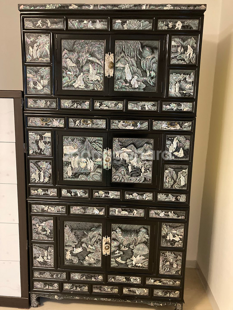 자개장식 전통 장롱--0